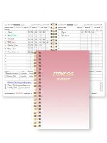 BUBU Sổ nhật ký thể dục bìa cứng khổ A5, dùng để theo dõi quá trình tập luyện hàng ngày, đặt mục tiêu, hỗ trợ giảm cân cho nữ giới, hình thành thói quen lành mạnh, phù hợp sử dụng tại nơi làm việc, nhà, trường học và văn phòng. - Sức mạnh màu hồng - Xem 9