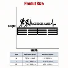 1pc Customized Name Running Sports Metal Medal Holder, 5 Styles Available, Suitable As Wedding, Graduation, Back To School, Mother's Day, Father's Day, Christmas, Easter, Valentine's Day, Independence Day, Birthday Gifts For Family/Friends - Multicolor - View 19