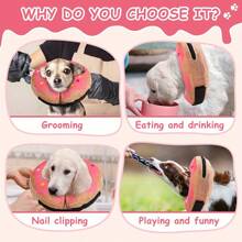 Inflatable Dog Cone Collar For Post-Surgery Recovery - Soft And Comfortable E-Collar For Large, Medium, And Small Dogs And Cats