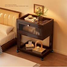 SHENGYE高端家具系列 几何美学楠木边桌 客厅沙发边柜 简约小茶几 卧室床头柜收纳架 家用客厅边桌 卧室床头柜收纳架 - 彩色 - 查看 4
