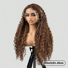 PAZAT Curly Wave 13x4 HD Lace Frontal Wig Brazilian Transparent 13x4 Lace Front Human Hair Wigs For Women Pre Plucked Cury Hair Short Bob Wigs(8-14inch)