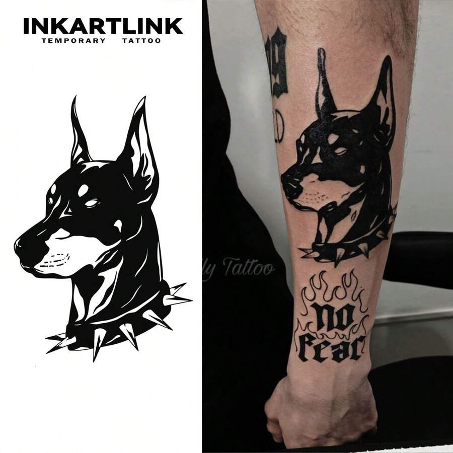 INKARTLINK 宠物临时纹身 | 草本果汁配方狗纹身 | 革命性的 15 天技术 | 逼真的半永久防水防汗 | 1-2 周自然脱落假纹身小工具 | 可爱的宠物主人个人身体装饰
