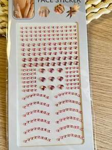 247pcs New Face Gems, Mixed Self-Adhesive Face Stickers - Different Colors, Elegant Diamond Shaped For Face, Nail And Eye Makeup