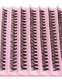 ICHICKISS 200 Pcs Eyelashes Set, 10D - 100D, D Curl, Mixed Length 8-16mm, Natural & Fluffy, 0.07mm Lightweight Reusable Lashes For Holiday And Party - D - 查看 5