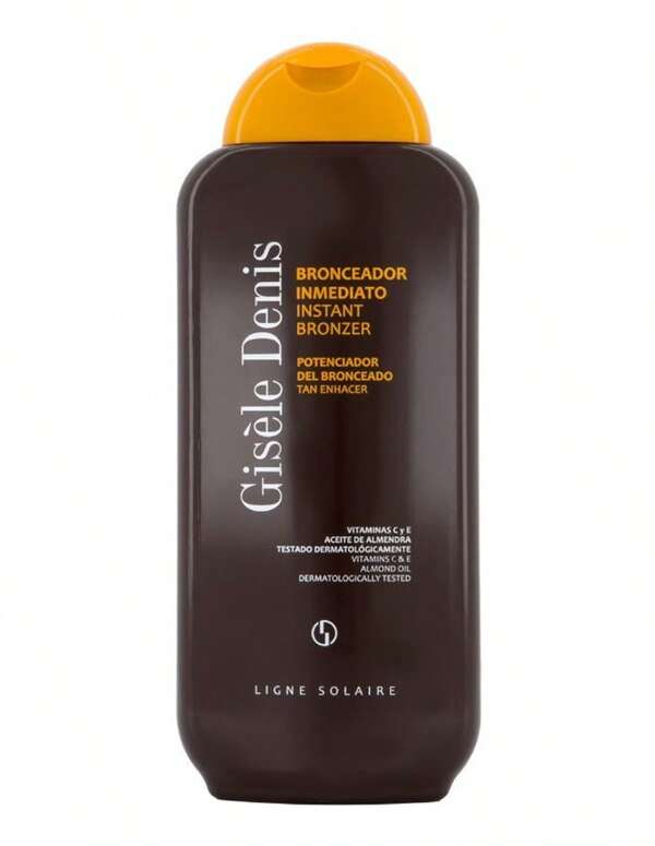 Gisele Denis Gisèle Denis Bronceador Inmediato Corporal. Formatos 200ml y 400ml. Con Tirosina, Vitamina C y E y Riboflavina (Vitamina B). Resistente al Agua. Fabricado en España. Entrega en 24/72h.