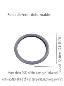 1pc Car Silicone Steering Wheel Cover Men And Women Summer Fashion Sweat-Absorbent Non-Slip Handle Cover Universal Four Seasons Thin Soft Ice-Cold Steering Wheel Cover Car Universal Silicone Thin Steering Wheel Cover Wear-Resistant Comfortable Feel Essential Supplies