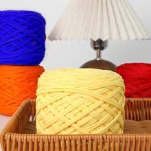 1 Piece 280g T-Shirt Yarn, Woven Fabric Knitted Yarn For Crochet And DIY Knitted Bags, Cushions, Dolls, Hand Crochet Projects,Multicolor Yarn Crochet,Applicable To Bags, Storage Baskets, Cradles, Cup Sleeves, Mats And Other Handicrafts,Gifts,Wedding,Wedding Decol,Mother's Day