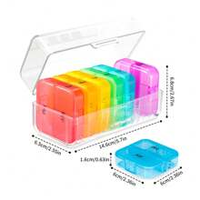 Portable PP Medicine Box Colorful Plastic Travel Emergency Medical Storage Packaging Case Health Medicine Organizer