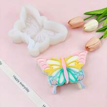 DIY Butterfly Shaped Plaster Aromatherapy Silicone Mold, Multi-Functional - White - View 3