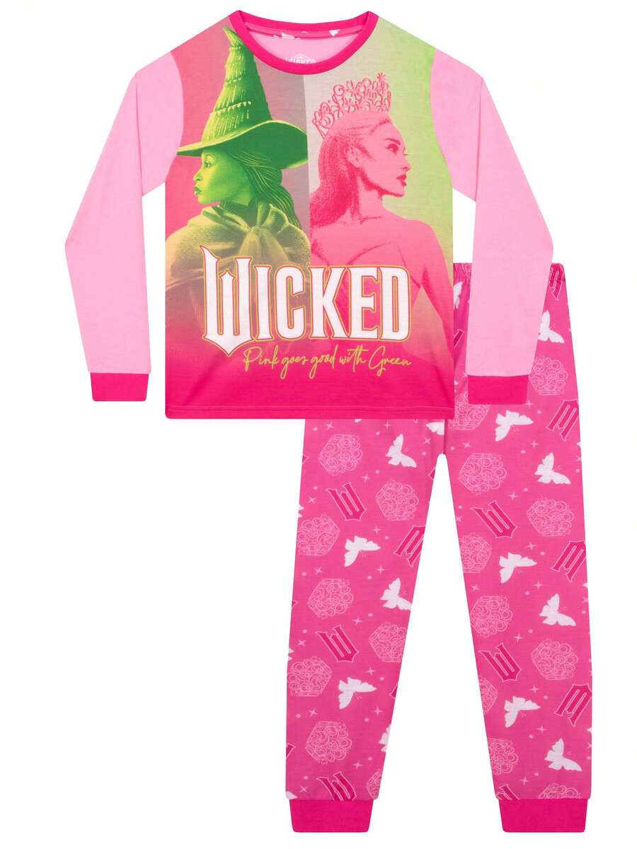 Wicked Girls Pyjamas |  And  Girls' Pyjama Sets | Official Merchandise - Pink - View 1