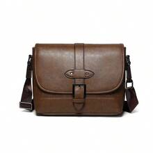 Men's Large Capacity Vintage Messenger Bag, Business & Commuter Use, Crossbody Shoulder Bag, Suitable For Back-To-School Season, Father's Day Gift Sling Bag Fashion Men's Bags - Multicolor - View 12