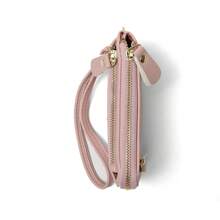 Mini Leather Coin Purse With Keychain Fashion Multi-Zip Wristlet Wallet Card Holder Portable For Women Wallet Mini Wallet Purse Wallet Coin Wallet Travel Wallet