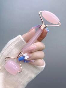 1/2PcsFacial Massage Tool Pink Massage Tool Suitable For Facial Massage Women Facial Massage Tool Portable And Compact Massage Tool Women Beauty Roller - Multicolor - View 7