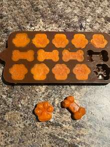 1 件迷你狗粮硅胶模具 14 小狗骨头猫爪饼干模具，巧克力饼干模具，DIY 工艺用品硅胶模具 - 彩色 - 查看 2