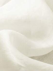 Women's Lightweight Sheer Floral Embroidered Round Neck Casual Loose Blouse, Spring/Summer