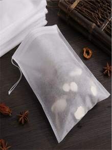 30 piezas/10 piezas Filtros de té, filtros para descansos con té, bolsas de té desechables para la infusión de té, bolsas de infusor de té no tejidas autosellantes con cuerda, adecuadas para hojas de té, especias, bodas, Día de la Madre, vuelta al colegio