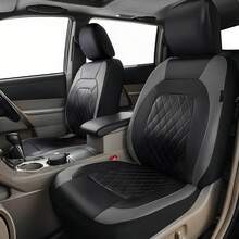 Car Seat Covers Full Set, Universal PU Leather Car Seat Protectors, Adjustable Vehicle Seat Covers With Easy Installation For All Seasons - Dark Grey - View 2