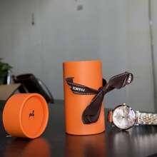 1/2/5/10pcs Orange Cylindrical Gift Box Measuring 3.14*2.16 Inches, Decorative Luxury Gift Boxes, Made Of Paper, Are Designed For Storing Valuable Items Such As Watches, Necklaces