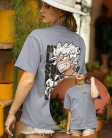 Camiseta Anime One Piece Piratas Manga Luffy Gear 5 Mugiwara Zoro Jolly Roger Going Marry