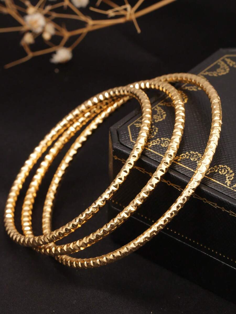 1 pièce Bracelet en acier inoxydable avec étoile scintillante, ton argent brillant, convient pour le port quotidien des femmes - Bracelet en argent gypsophile - Voir 1