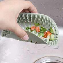 1 szt. Sitko do odpływu łazienkowego, Silikonowe sitko do zlewu, Pasuje do filtra siatkowego odpływu zlewu kuchennego