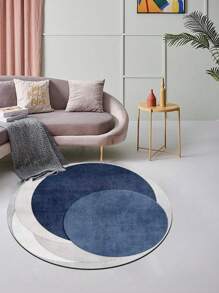 1pc Velvet Material Luxurious Geometric Round Pattern Printed Throw Blanket, Machine Washable, Suitable For Study, Bedroom, Living Room And More Scenarios. (Wrinkles May Occur Due To Factory Packaging, Just Low-Temperature Iron The Product To Restore Flatness After Receiving)