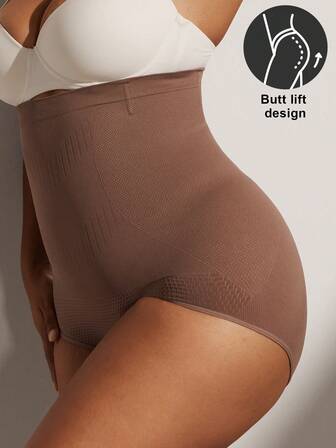 1 Stück Formende Unterwäsche für Frauen, hochelastisch, Anti-Kräuselung, Bauchformung, Große Größen flacher Bauch Unterrock, nahtloses Taillenshaping, Po anhebender Former