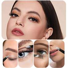 4 PCS Professional Tweezers - Beard And Ingrown Hair, Hair Removal, Etc., Suitable For Eyebrow Hair Removal, Small Portable Storage Bag, Suitable For Boys And Girls - 黑色 - 查看 5