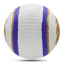 1pc Standard Size 5 Soccer Ball Thickened PU Leather Training Football Wear-Resistant Seamless Waterproof Design For Teenagers Adults Indoor/Outdoor Sports Competition Matches School Game Beach Game And Entertainment, Comes With Air Needle And Mesh Bag, Perfect Birthday Gifts