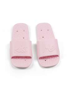 1 Pair Foldable Slippers, Portable Travel Bathroom Non-Slip Unisex Hotel & Home Shower Slippers - Pink - View 1