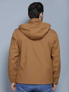 Autumn And Winter Solid Color Coat Warm And Fashionable - 卡其色 - 查看 3