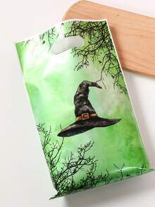 10/24/50 件 25*16.5 厘米女巫图案礼品袋、手提包、女巫主题婚礼宝贝送礼会生日派对家庭朋友节日派对装饰用品、派对答谢礼品袋、多用途礼品包装用品