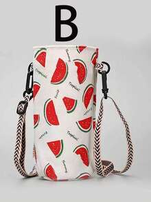 1 件保温瓶/杯托手提包，可调节肩带，便携式饮水杯保护套 - 彩色 - 查看 4