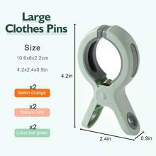 12 paquete de pinzas para toallas de playa, pinzas para sujetar toallas de silla de playa en crucero, pinzas para ropa, sujetador de toallas de playa para evitar que se vuelen, de alta resistencia y en colores brillantes, para la playa, camping, barbacoa, regalos de Navidad y Halloween