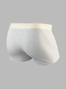 3pcs/Pack Norcotton Men's Breathable Boxer Briefs, 100% Cotton - Multicolor - View 3