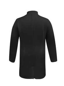 cimmuovere Plus Size Women's Work Uniform, Front Zipper Closure, Suitable For Hospital, Nurse, Laboratory, Multi-Pocket Workwear