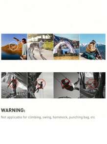 6pcs D-Shaped Premium Aluminum Alloy Carabiners - Accessory & Keychain Carabiners For Outdoor Climbing, Backpacking, And Daily Wear - , Lightweight, And Versatile For Men And Women Backpack For School