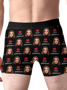 Customized Underwear Personalized Photo Printed Face Boxer, Best Girlfriend Novelty Men's Boxer Briefs Underpants Shorts Pants For Boyfriend Dad Birthday Valentine's Day,Dawg,Colorful,Cute,Adorable,Contracted,Funny,Custom,Unique,Customized,Personalized,Ideal Gifts For Him,Ideal Gifts For Her,Boyfriend,Girlfriend,Family,Friends,Her,Men Shorts