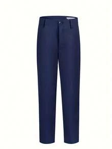Boys Suit Pants Performance Evening Party Dinner School Formal Uniform Teenage Dress For Boy Pants Size 6-16Y - Hải quân - Xem 1