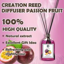 Creation Reed Diffuser 115ml, Natural Bamboo Sticks With Lavender Essential Oil, Long-Lasting Aromatherapy For Living Room, Bedroom & Bathroom Decor - Passion Fruit - 查看 2