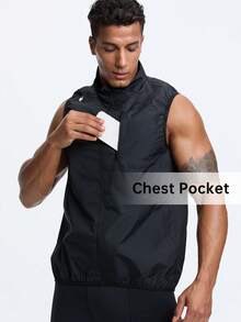 HOTSUIT Rompi Sauna Pria dengan Resleting Penuh, Kemeja Olahraga, Rompi Sauna Cocok untuk Lari, Latihan, dan Penurunan Berat Badan - Hitam - View 6