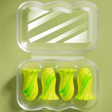 [10pcs Reusable Earplugs For Sleeping] 10pcs Reusable Colorful Sponge Earplugs For Sleeping, Studying & Work - Slow Rebound Design