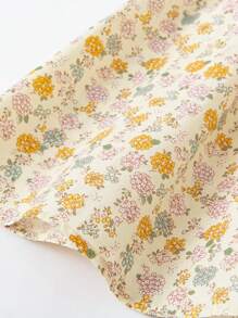 mini bala Vestido de algodón puro para niñas, dulce, transpirable y ligero con silueta evasé, nuevo para el verano 2025