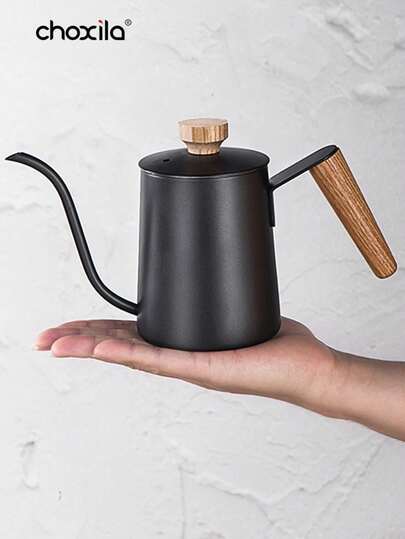 choxila 1 件 350ml（12oz）/600ml（20oz）迷你手冲咖啡壶，不锈钢咖啡壶 回到学校