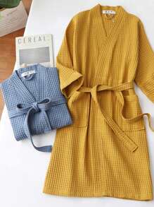 Szlafrok Wiosna Lato Szlafrok Długi Wager Szlafrok Hotelowy Salon Kosmetyczny Cienki Szlafrok Męski I Damski Wystrój Domu Łazienka Powrót Do Szkoły