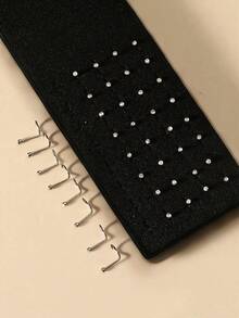 40pcs/Set Crystal Rhinestone Nose Stud Jewelry, Minimalist Daily Wearing - Silver - View 1