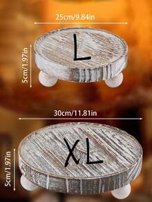 1 件日式方形木托盘，装饰拼盘，用于早餐、小吃、干果、下午茶、甜点 - 棕色 - 查看 4