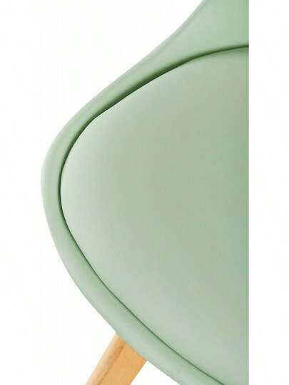 Set Of EGGREE Dining Chairs, Kitchen Chairs Wooden Legs, PU Leather Upholstered Office Moderne Gelato Groen view 7