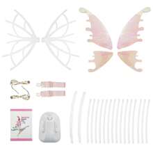 Christmas Decoration 1pc Electric Glowing Music Butterfly Wing Fairy Cosplay Prop, Indoor/Outdoor Toy, Gift For, Christmas, Battery Not Included, DIY Assembly, Angel Costume For Kids, Costume For Kids, Toys>Kid>Other Kids Dress Up
