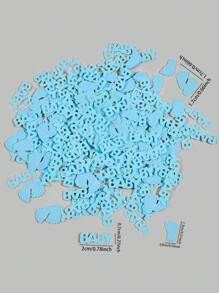 15/30/50g Gender Reveal Baby Foot Paper Scrap, Desktop Decoration Glitter Sprinkle Paper Scrap, Party Decoration, Baby Shower